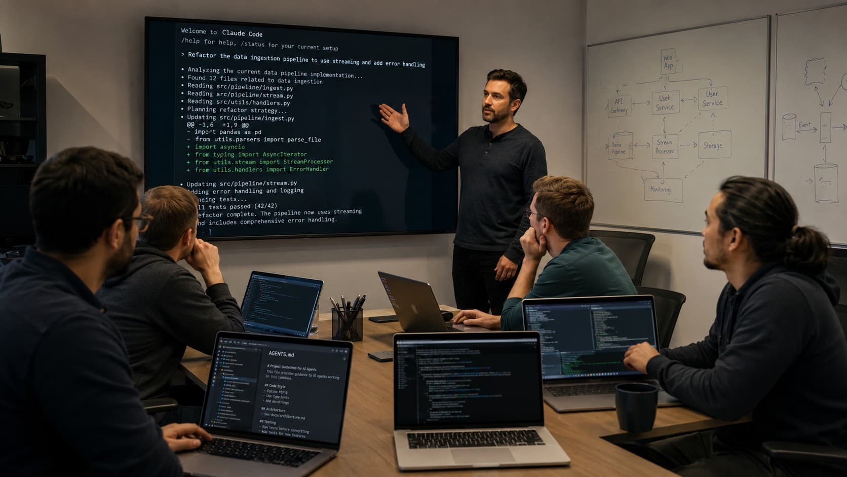 Claude Code Einstieg im Unternehmen: Agentische Entwicklung mit Agents.md, Hooks & MCP training