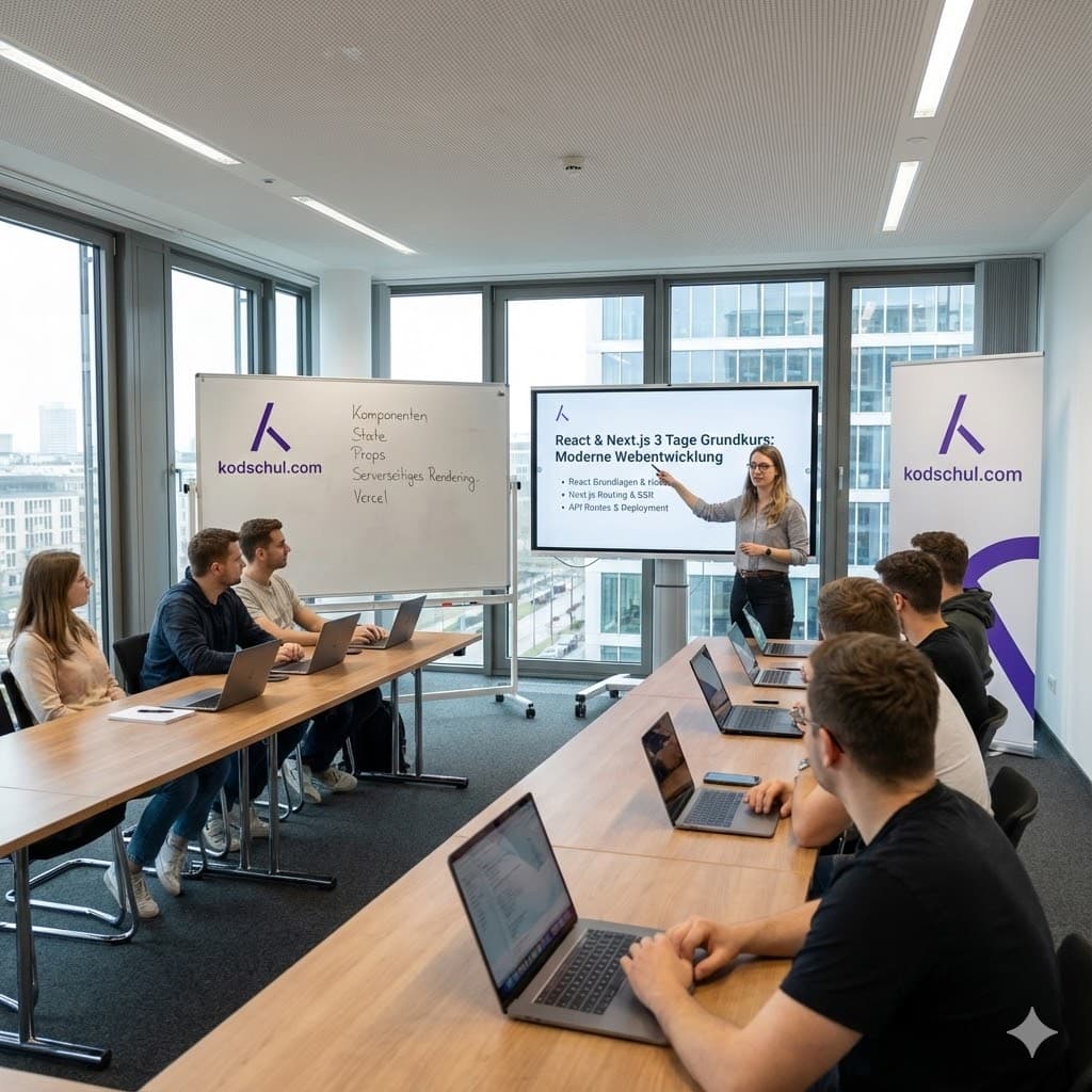 React & Next.js 3 Tage Grundkurs training
